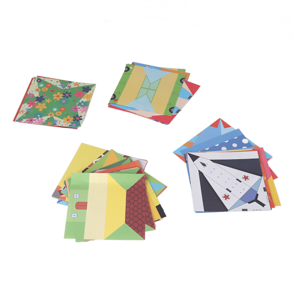 108 ark Origami-papper levande realistisk tredimensionell barnpussel Fullfärg Origami-papper Handgjord DIY-leksakspresent