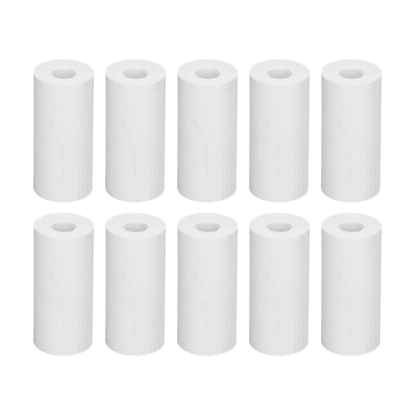 10 rullar termiskt tryckpapper Bärbar kärnlös HD termisk påfyllningspapperssats