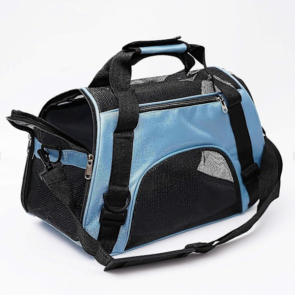 Myk Pet Carrier for Katter, Hundebærer for Små og Medium Katter, Hunder, Valper, Godkjent for Fly opptil 6,8 kg