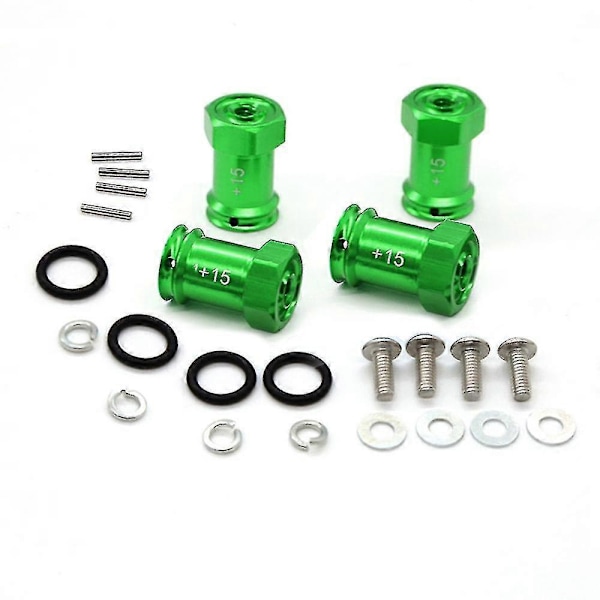 Metall Hex Hjulnav Adaptrar Kompatibla Med Traxxas 1/16 Rc Bildelar, 4