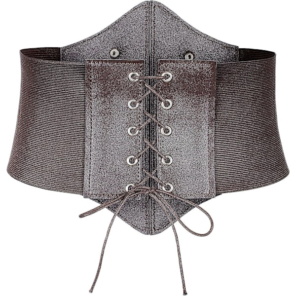 Renässans Viktorian Bonde Volang Smokad Midja Boho Pirat Skjorta Blus Set Liten Röd