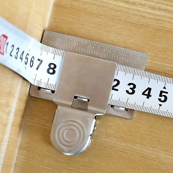 Mittanauhan pidike, tarkka mittanauhatyökalu auttaa lukemaan tarkasti kaarevan pinnan oikean kulman, mahdollistaa mittaamisen 5X6,5 cm enemmän Ac