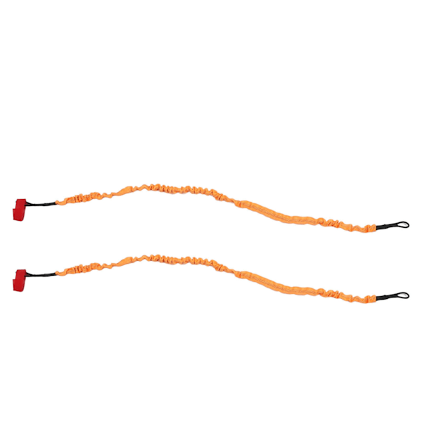 2 stk. Kajak Paddel Snor Nylon Gummi Korrosionsbestandig Strækbar Anti-tab Snor Kajak Stang Snor Orange