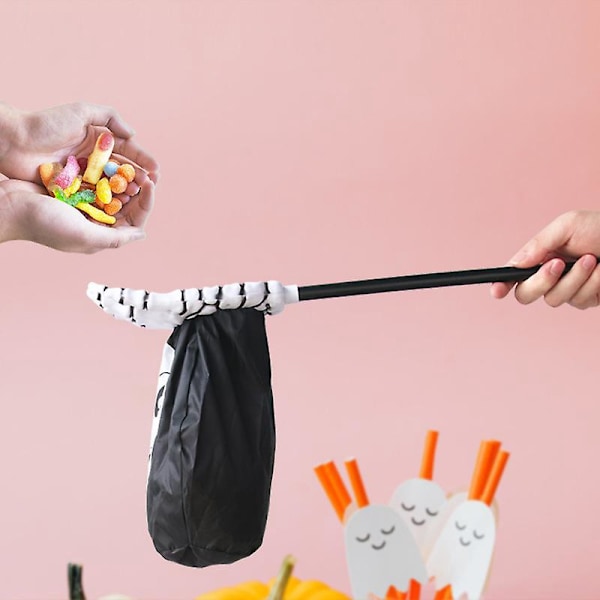 Halloween-lasten makeistaskut Temppu vai herkku -makeisämpäri