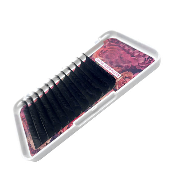 D Curl Planting Falske Øyenvipper Svart Poding Øyenvipper for Daglig Sminke Cosplay Ytelse 0.07 D 13mm / 0.51in