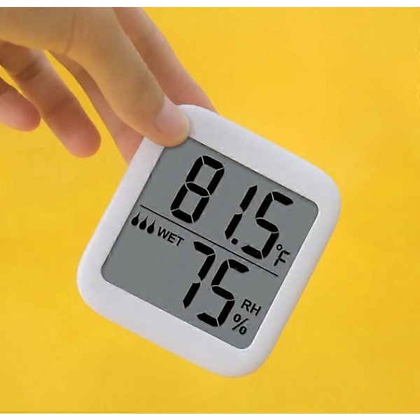 Indendørs Termometer - Digital Fugtighedssensor Indendørs Termometer med Baggrundsbelyst Display
