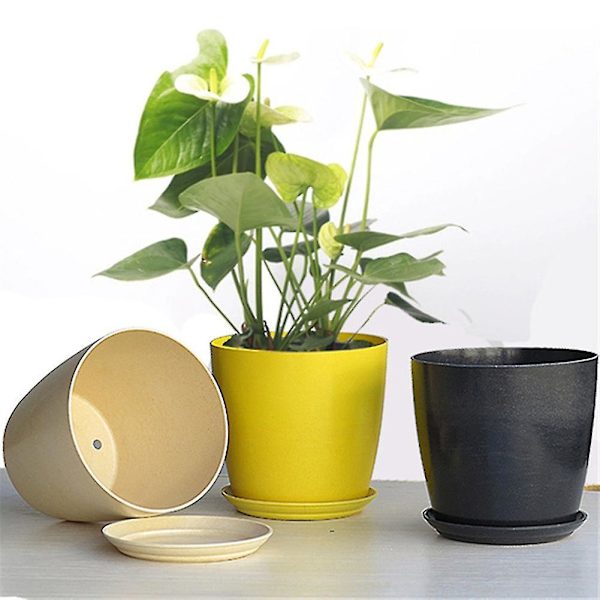 Pohjoismainen tyylikäs kukkaruukku kodin puutarhan sisustukseen 13,5*12,5 cm beige