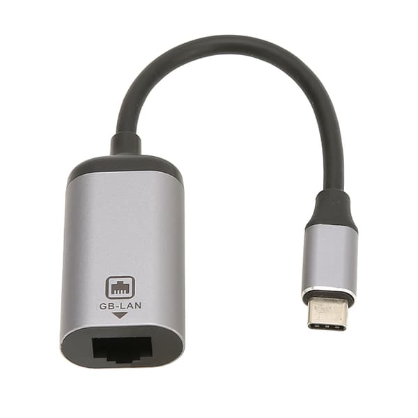 USB C til RJ45-adapter 1000 Mbps højhastigheds Plug and Play metalskal LAN til USB C-adapter til bærbar computer tablet telefon
