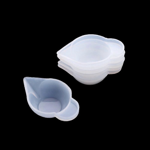 5 stk./Lot Silikonkopper for dispensering av UV-epoksyharpiks DIY harpiks smykker verktøy tilbehør Lett å skrelle av Style02