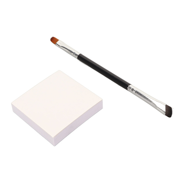 Sminkpalett Papper Sickle Eyeliner Pensel Double Ended Eyeliner Detalj Pensel Nagelfärgningspapper S