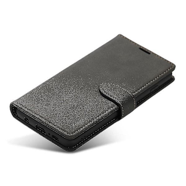 Samsung Galaxy S10+ Äkta Läderfodral Svart