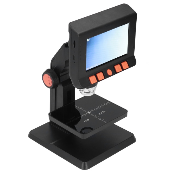 4,3" skærm HD digitalt mikroskop Justerbar LED 50X‑1000X forstørrelse elektronisk kamera