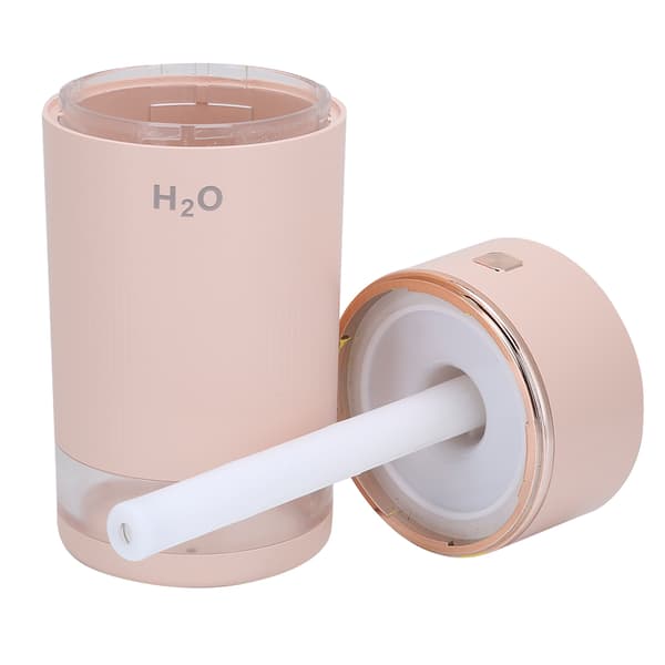 Mini luftfukter søt USB-sprøyting vanntåke med nattlys for hjemmekontorbil 240ML Rosa