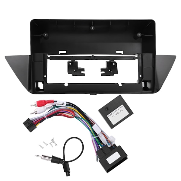 10,1 tommer skærm bilradio stereo fascia 2 DIN instrumentbræt ramme installationskit erstatning til X1 E83 2010‑2014