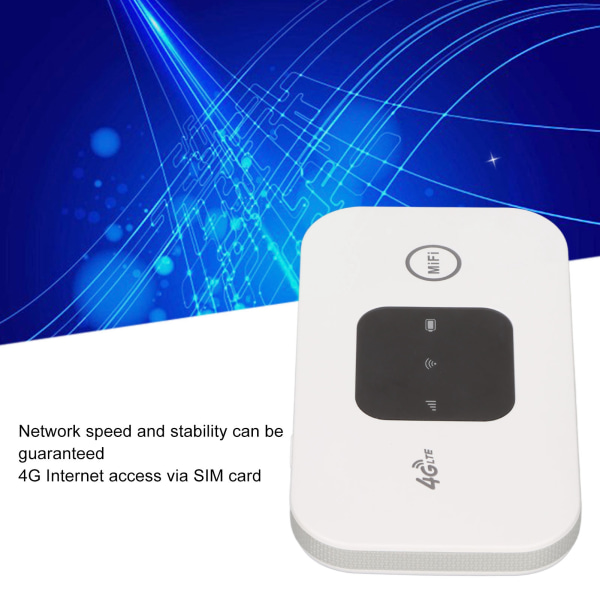 Bärbar Internet Hotspot 150 Mbps Höghastighets SIM-kort 4G SIM-kortsrouter med stark täckning för resor hemmakontor