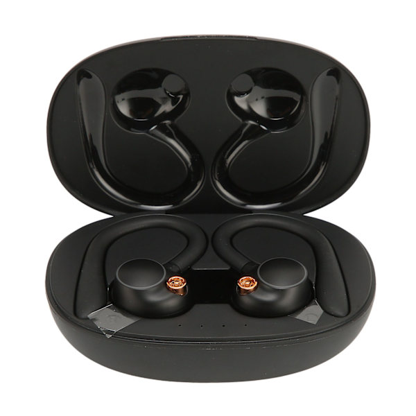 Bluetooth 5.3 ørepropper Stereo IPX7 vanntett støyreduksjon HD-ørekrok med lav forsinkelse HiFi trådløs øreplugg for sportsarbeid