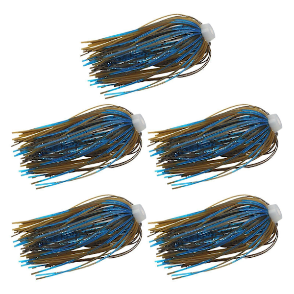 5 STK Silikon Spinnerbait Bass Fiske Lokkemiddel Swimbaits for Ørret Laks Ferskvann130
