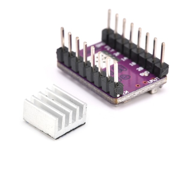 StepStick stepmotor dykkermodul 3D-printertilbehør med køleplade DRV8825 DC 8,2‑45 V