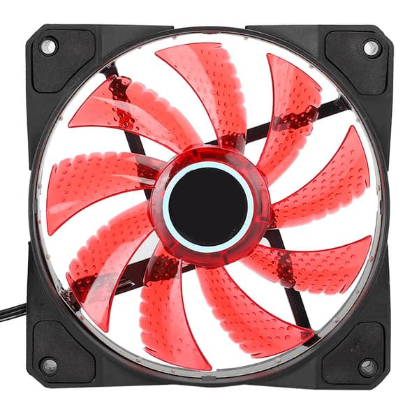 CPU-køleradiator Ultra-Silence 4 messingvarmerørblæser 1366 til 775AMD1155 stationær computer (3-benet) (rød)