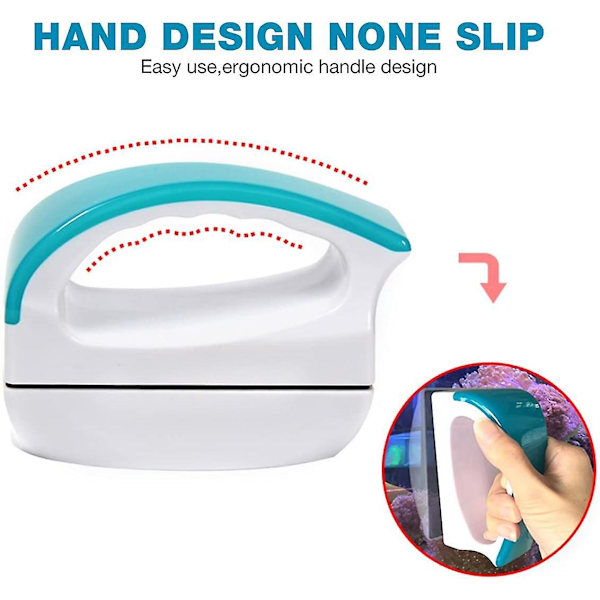 Aquarium Alg Scraper - Flytande magnetisk glasrengöring för akvarier
