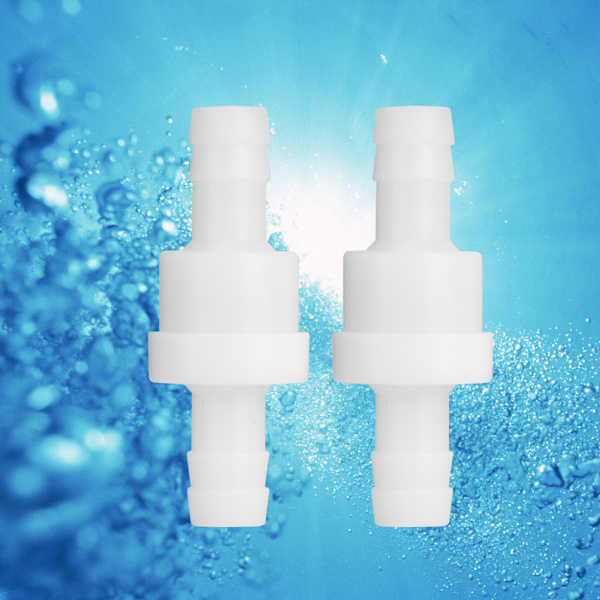 2PCS 10mm Plast Kontrollventil Backventil Envägsventil för Gas Vätska