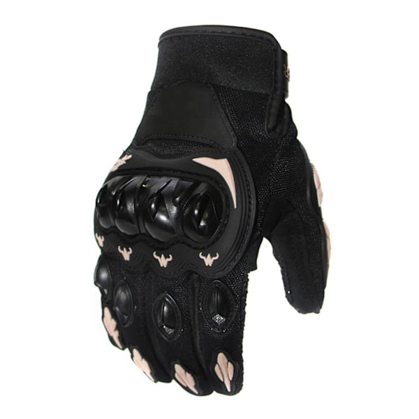 Motorsykkelhansker Hard Knuckle Powersports Racing Full Finger Anti Slip Hansker for Utesport Grå L