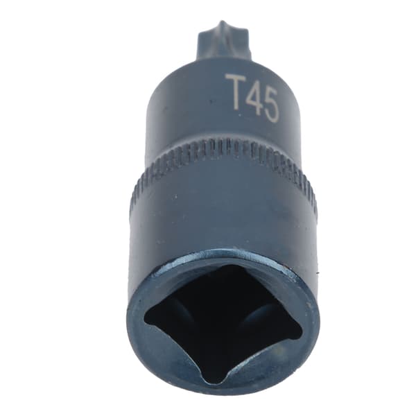 Socket Bit Star Rustsikker Høy Nøyaktighet S2 Legert Stål Blånering Plastopptak 1/2X55XT45