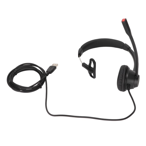 Enkelsidigt örontelefonheadset USB Business Headset med brusreducerande mikrofon för Call Center