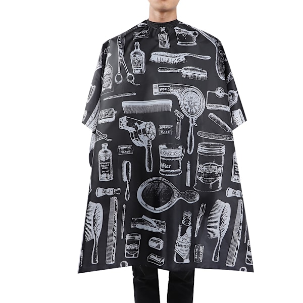 Vattentät Frisör Andningsförkläde Hårklippning Frisörsalong Klänning Cape (120 x 145 cm)