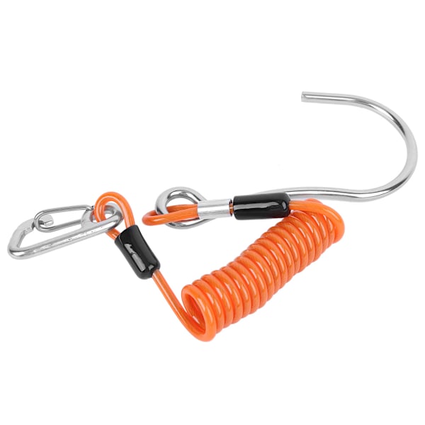 Fjeder Anti-Lost Reb Enkelt Ende Marine Grade Sports Rustfrit Stål Koral Rock Drift Dykning Krog Tilbehør (Orange)