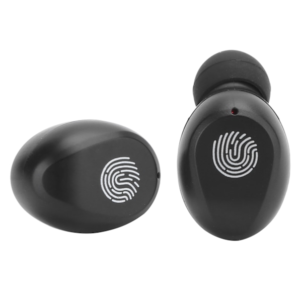 Trådlösa Bluetooth-hörlurar LED-digital display Touch Control Stereo InEar-hörlurar (X36 svart)