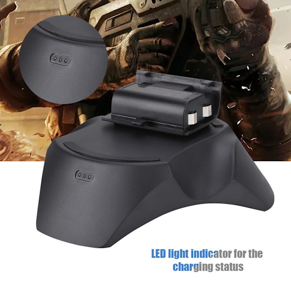 Trådløs controller induktiv opladningsstativ trådløs opladningsstativ til XBOX ONE/S sort