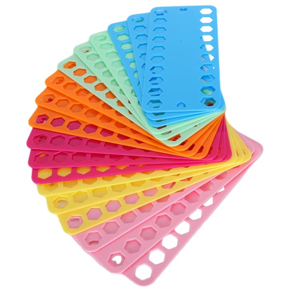 18 stk. Korsstingstråd Organizer 20 huller Farve Plast Floss Bobbin Viklebræt