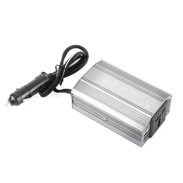 400W Bilstrømspændingsomformer DC12V til AC220V Dobbelt USB-opladningsport med indikatorlys