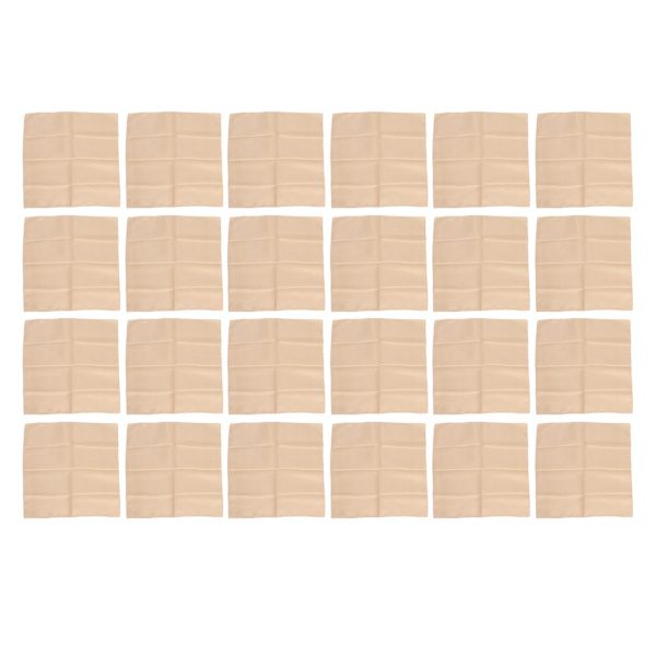 24 stk. Kvadrat satinserviet 17x17 tommer Blød blank, delikat bordservietter til bryllup festceremonier Guld
