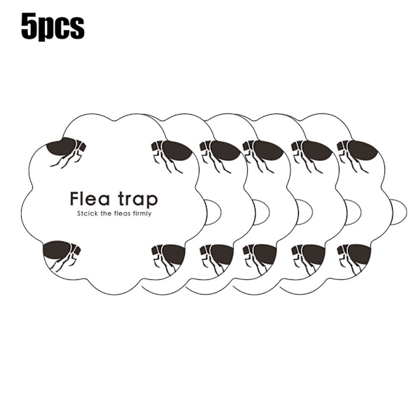 5PCS Loppestikkeklistremer Klebrige Fluefeller Gresskarformede Loppestikkfeller for Hjem Soverom