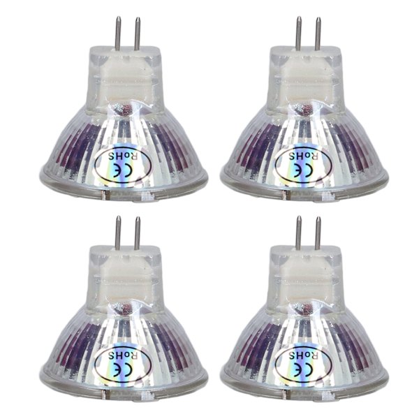 4st MR11 LED-lampa 5W 500lm lampbyte med 15 pärlor Double Pin Base för Spotlight Landskapslampa Varm vit
