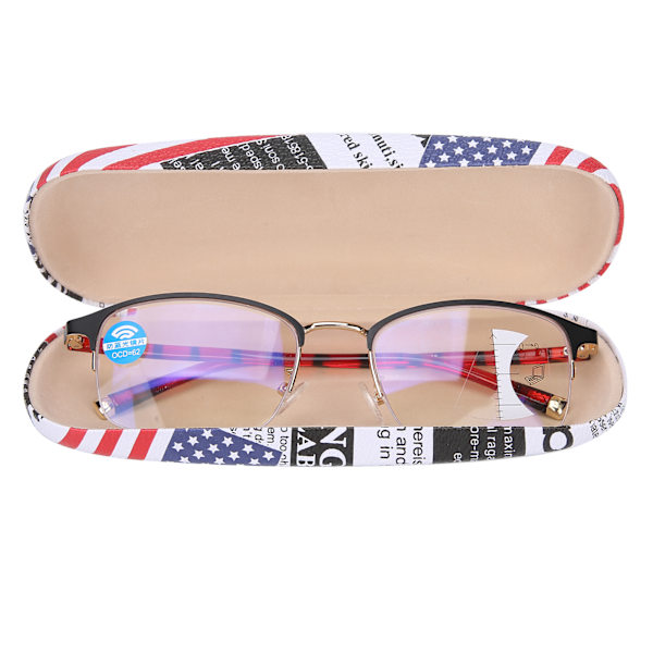 Zoom Presbyopic lasit Sininen valoa estävät lukulasit Unisex Vanhusten lasit(+350)