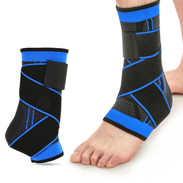 Justerbart Andningsbart Sportankelskydd Elastiskt Trycksatt Ankelstöd Wrap XL