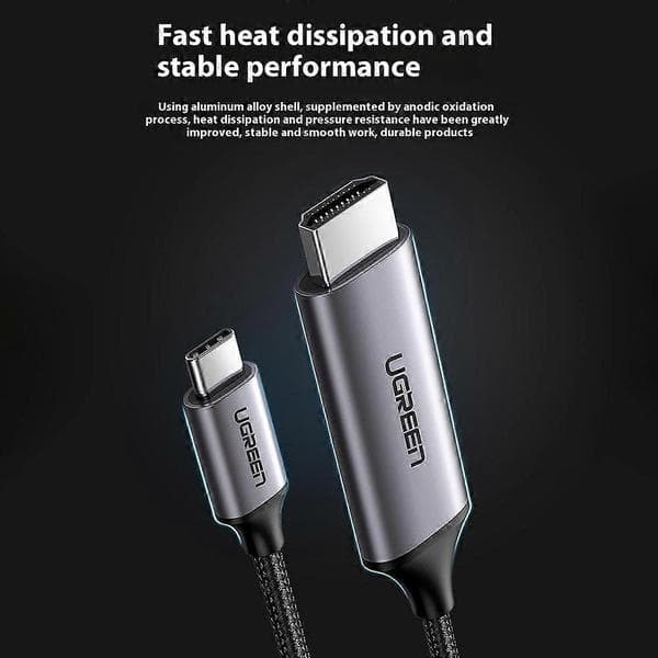 UGREEN MM142 50571 USB-C til HDMI-adapterkabel 4K 60Hz videokonverterer for telefon, datamaskin, TV