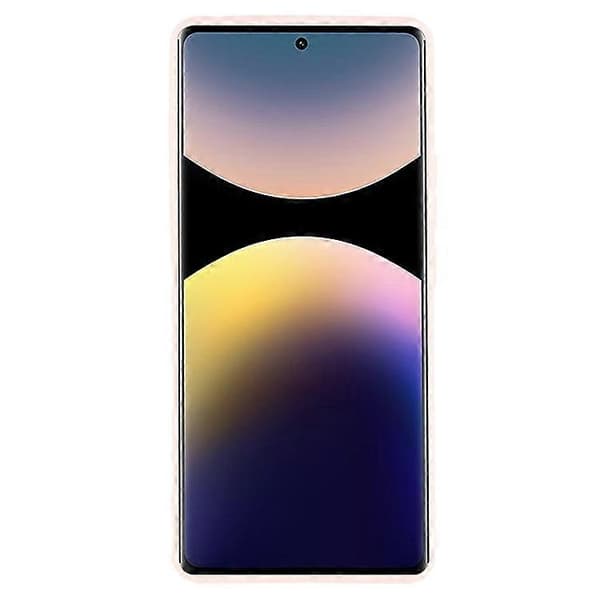 Bulk Buy Compatible with Xiaomi Redmi Note 14 Pro 5G Case Straight Edges Soft TPU Matte Phone Back Cover Pink