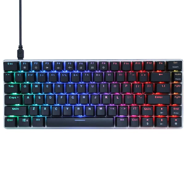 AJAZZ AK33 Mekanisk Tastatur Sort RGB Lys Gaming Desktop Bærbar Computer Tilbehør Lineær Handling