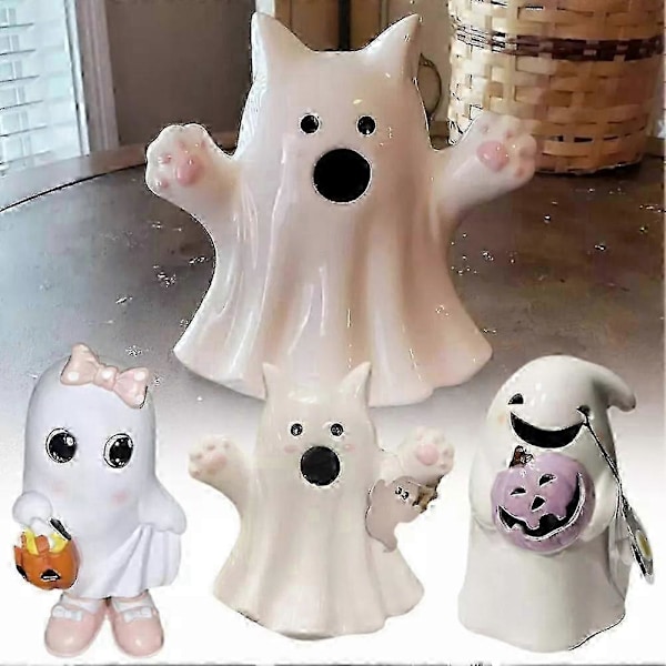 Goblin Ghost-figur i resin - Perfekt Halloween-festdekorasjon og topp til hjemmepumpe