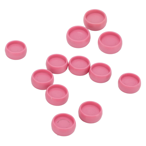 12 st Plastbindningsringar 10mm Bärbar DIY T-typ Svamphålspaket Plastbindningsringtillbehör RingLjusrosa