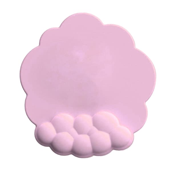 Sky Mousepad med Håndledsstøtte i Hukommelsesskum - Forhindrer Glidning, Ergonomisk Håndledsstøtte til Computer, Laptop, PC, Gaming, Pink