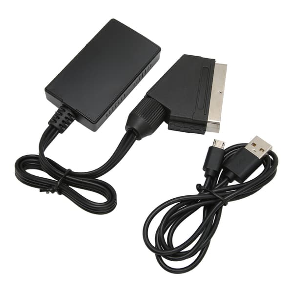 Scart till HD Multimedia Interface-adapter stöder 720P 1080P-växling Full HD-videokonverterare för DVD-box