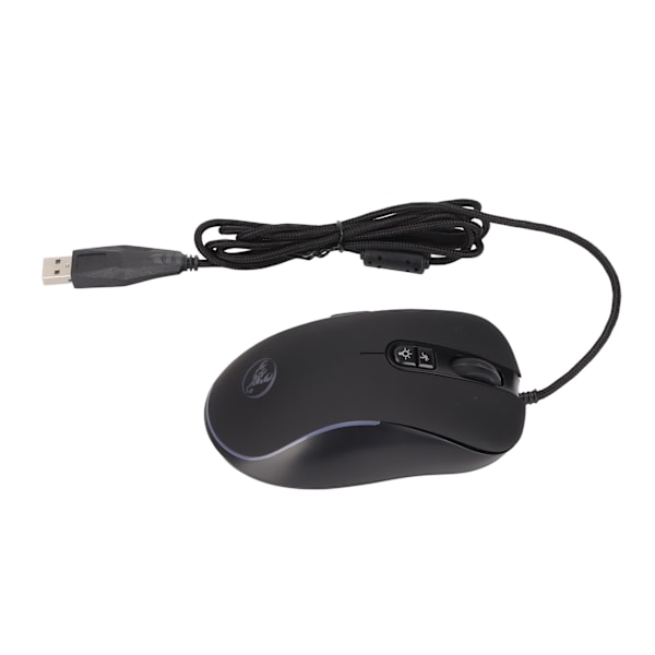 Mekanisk mus 4800DPI Programmerbar høj præcision Ergonomi ABS Gaming mus med 6 RGB farver til Linux til Windows