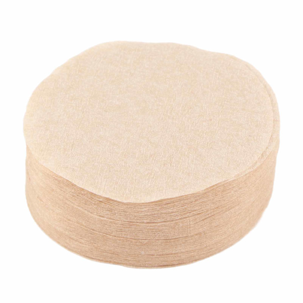 100 stk per sett kaffefilterpapir erstatningsfilter for kaffemokka (nr. 6 dia. 60mm)