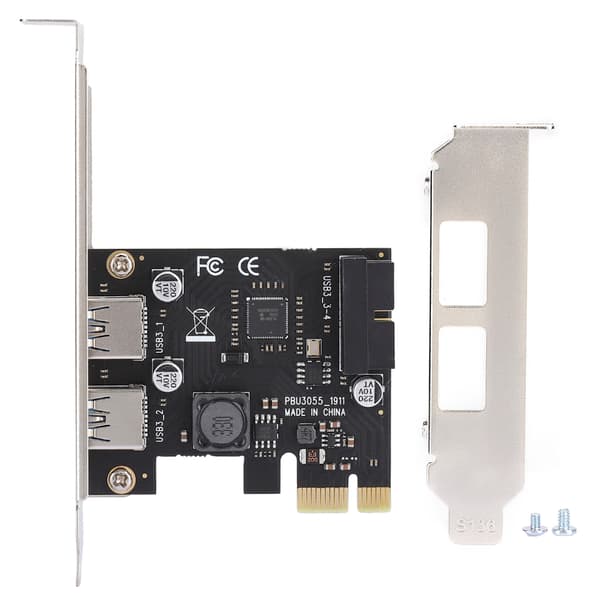 Riserkort PCI E til USB3.0 Desktop Computertilbehør med Front 19 / 20PIN Interface