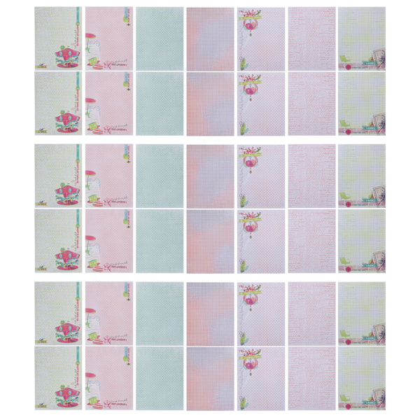42 stk. DIY Journal Bakgrunnspapir Multi Pattern Fotoalbum Dekorasjonstilbehør